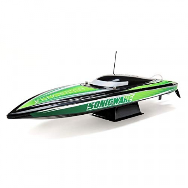 Pro Boat Sonicwake 36″ Self-Righting Brushless Deep-V RTR, Black, PRB08032T2