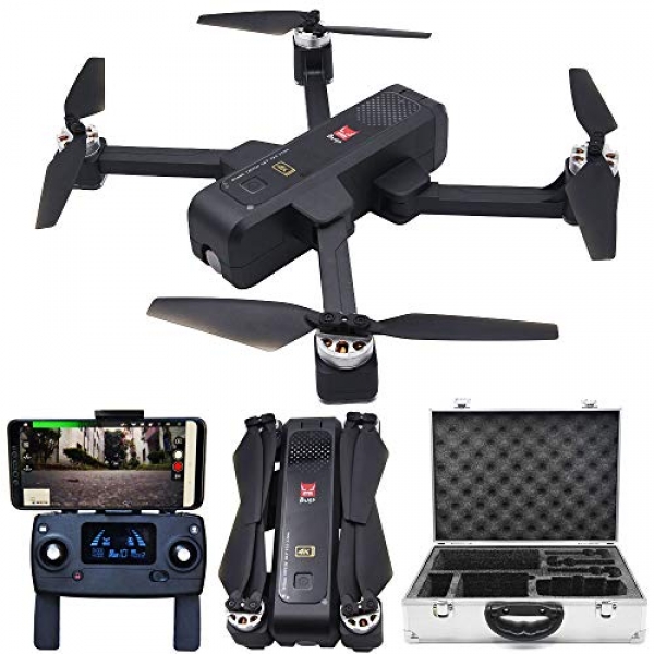 Blomiky 2020 Version Foldable GPS RC Quadcopter Drone with 5GHz WiFi FPV UHD 2160P Camera Bonus Case B4W 4K