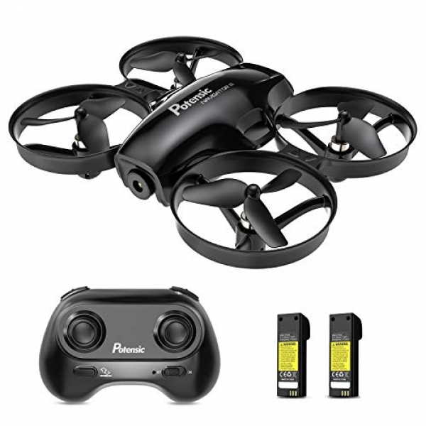 Potensic A30 Mini Drone for Teenagers, Altitude Preserve RC Drone with 2 Detachable Batteries, One Key Take-Off or Touchdown, Auto Fly, Quadcopter with Headless Mode,