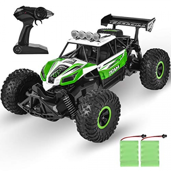 GotechoD Kids Some distance off Management Vehicle High Poke RC Cars Off Twin carriageway 1:Sixteen RC Truck Monster Vehicle with 2 Rechargeable Batteries, 2020 Latest Quickly Racing Vehicle Toy for Age four Sixteen three hundred and sixty five days Usual Boys Women Items