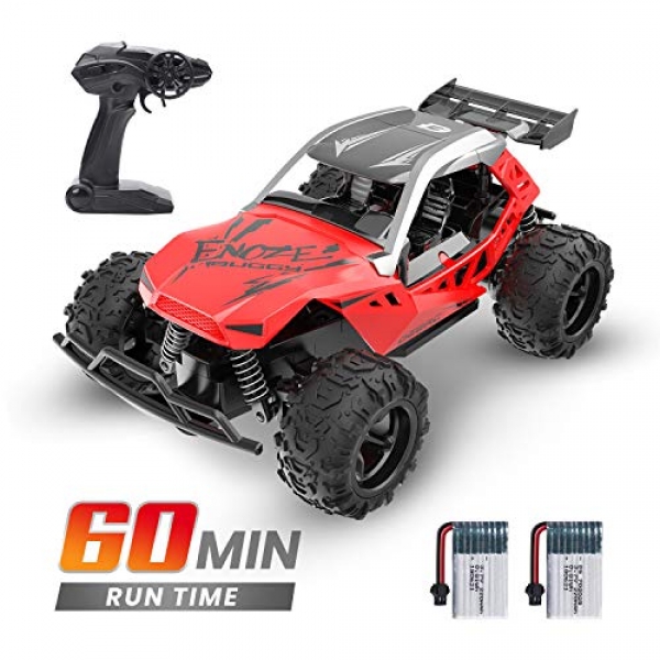 DEERC Remote Management Automobile Excessive Tempo RC Racing Cars 20 KM/H, 2.4 GHZ Snappy Toy Automobile for Youngsters, 2 Rechargeable Batteries for 60 Min Play,