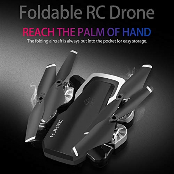 Mobiliarbus HJHRC HJ28 RC Drone with Digicam 720P WiFi FPV for Beginner Practising Altitude Help Gesture Photo/Video Foldable RC Quadcopter