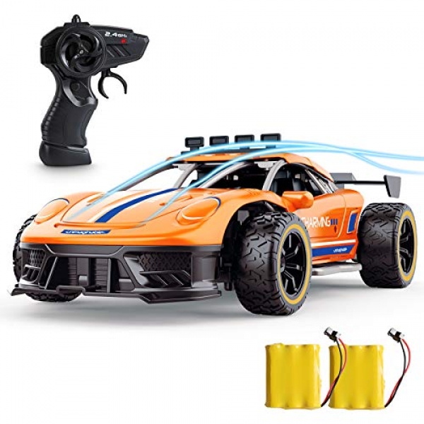 Remote Control Automobile, SPESXFUN Excessive Flee 2.4Ghz 1/16 RC Automobile, Radio Electric RC Vehicles Toy Vehicles Mannequin Automobile with Two Rechargeable Batteries, Hotfoot with the float Racing Automobile Toy Automobile Yule Gift for Boys Ladies and Adults