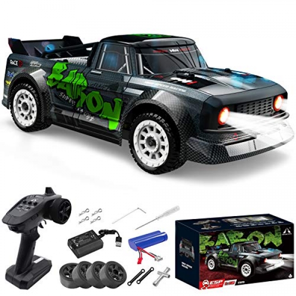 Fisca 1/16 Some distance away Receive watch over High Bound Car, Four wheel drive RC Drifting Racing Cars Lickety-split 20MPH Truck 2.4Ghz Off-Dual carriageway 4X4…