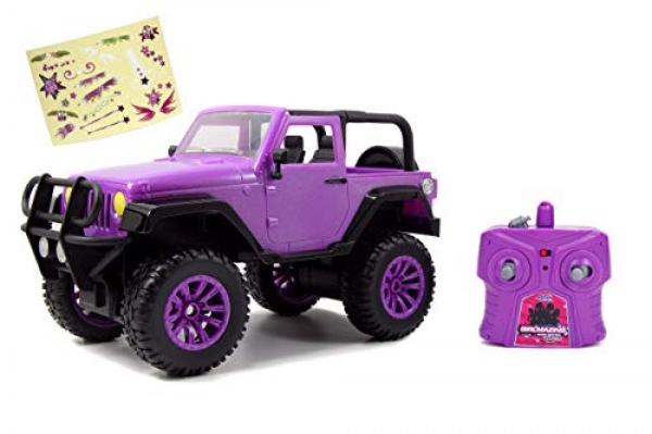 Jada Toys GIRLMAZING Colossal Foot Jeep R/C Car (1:16 Scale), Red