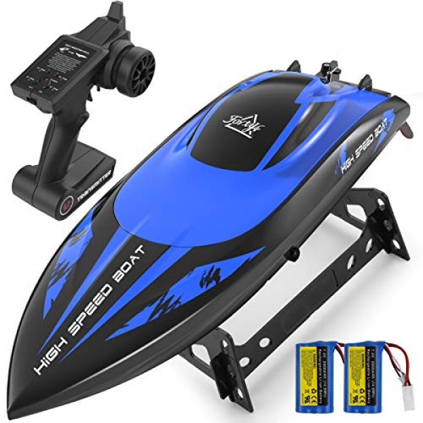 RC Boat Gracious Scale , 20MPH High Traipse Remote Control Boat, 2.4Ghz RC Boats for Adults with 2 Rechargeable Batteries, 15-30 Mins Working Time for…