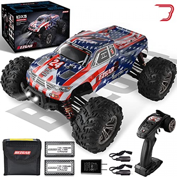 BEZGAR 6 Passion Grade 1:16 Scale A long way away Regulate Truck, 4wd High Jog 40+ Kmh All Terrains Electric Toy Off Boulevard RC Monster…