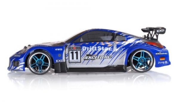 Exceed-RC 2.4Ghz Brushless Model Waft Megastar Electrical Powered RTR A long way-off Retain a watch on Waft Racing Car 350 Carbon Blue Vogue