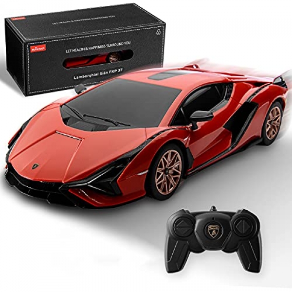 BEZGAR Licensed RC Series, 1:24 Scale A ways flung Maintain watch over Automobile Lambor Sián FKP 37 Electrical Sport Racing Hobby Toy Automobile Model Automobile…