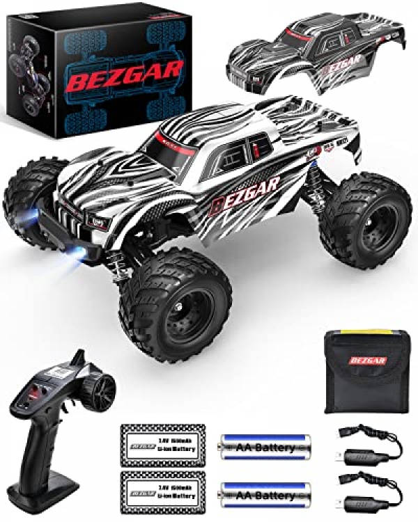 BEZGAR HM121 Hobby Grade 1:12 Scale Far flung Have confidence an eye on Trucks, 4×4 Offroad Water-resistant Excessive Velocity forty five+ Kmh All Terrains Clear…