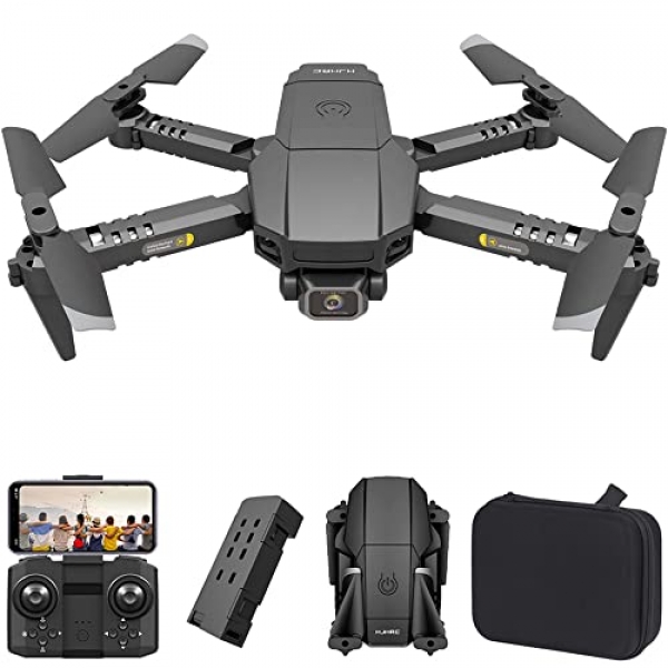 Lozenge Drone with Camera Drones for Adults Drone for Children 1080P Drones with Camera Dwell Video FPV Helicopter Altitude Motivate Drone HJ78 RC Drone (1…