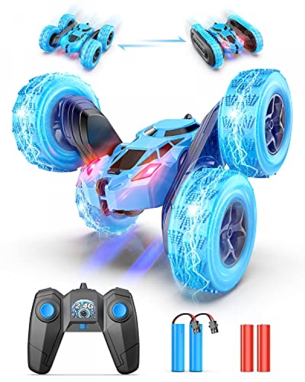 Distant Preserve watch over Stunt Car for Younger other folks | Ardour RC Autos for Boys 4-7 | 2 in 1 Car Reward Toys