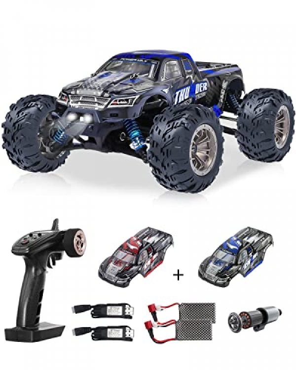 Brushless RC Cars for Adults 55+KM/H 1:16 Excessive Tempo Remote Retain an eye fixed on Automobile 4wd Rc Vehicles for Boys 2.4GHz Off Road Monster…