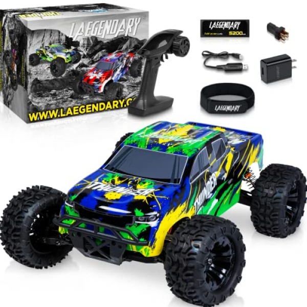1:10 Scale Brushless RC Autos 65+ km/h Plug – Boys Some distance away Take care of an eye on Automobile 4×4 Off Avenue Monster Truck…