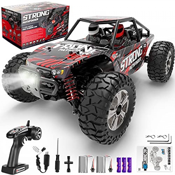 RADCLO 1:14 Scale RC Autos, 4 wheel drive High Hasten 40 Km/h Monster RC Truck for All Terrain, 2.4 GHz Far away Defend a watch…