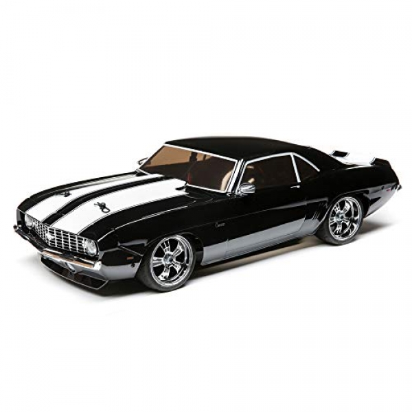 Losi RC Automobile 1/10 1969 Chevy Camaro V100 AWD Brushed RTR (Battery and Charger Not Included), Shadowy, LOS03033T2