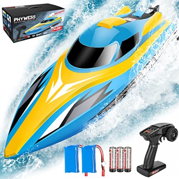 RC Boat Far-off Grab watch over Boat, 2.4Ghz RC Boats for Adults Young other folks with 20+ Mph Creep, Far-off Grab watch over Boats for…