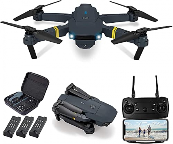 LOYALSE E58 Drones with Digital camera for Adults 4K Foldable RC Quadcopter Drone with 1080P HD Digital camera Mini Drone for Young participants Items, WiFi…
