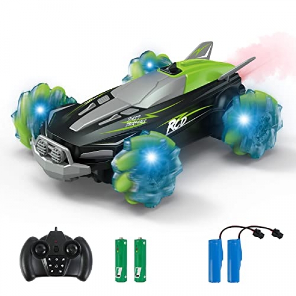 WOWELLO RC Disappear with the stagger Cars with Spray Mist for Formative years, A long way flung Preserve a watch on Automobile with LED Lights…