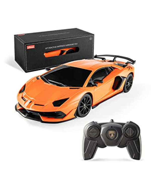 BEZGAR A long way flung Engage watch over Automobile Licensed RC Sequence, 1:24 Scale A long way flung Engage watch over Lambo Aventador SVJ Electric…