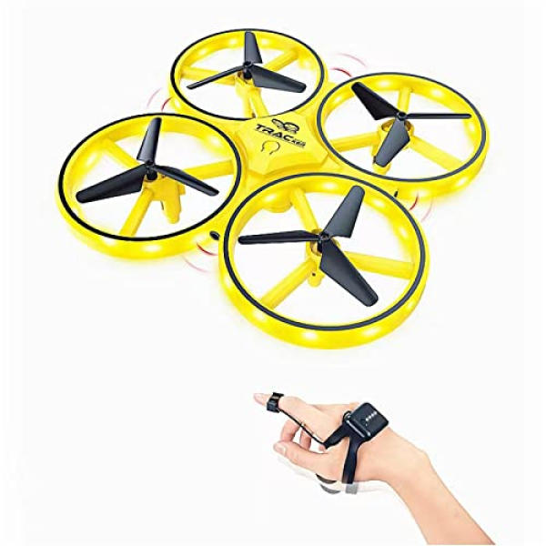 Hand Managed Drone,Gravity Sensor Induction Orderly Stare Managed Hand Drone Managed Rc Quadcopter Airplane Hand Sensor Drone with 1 Batteries,Led Gentle,3 Modes,USB Cable,360° Flips,Gift for…