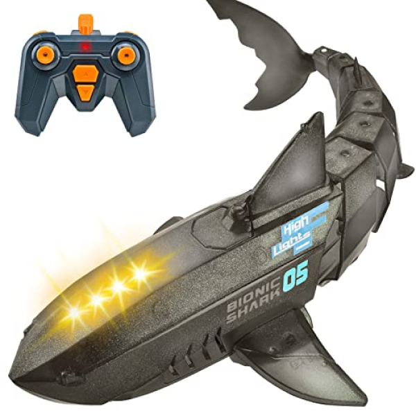 Some distance away Alter Shark Toys for 3 4 5 6 Year Old Boys- Alpharev Some distance away Alter Shark RC Boat Toddler Shark Toys…