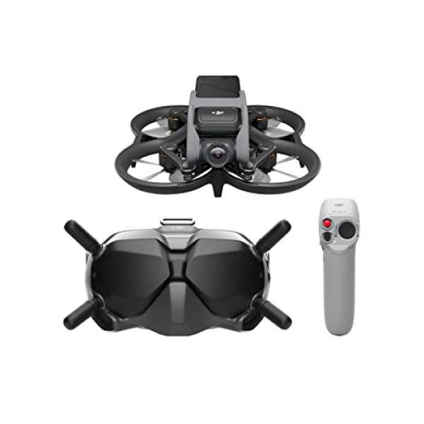 DJI Avata Fly Smart Combo (DJI FPV Goggles V2) – First-Person View Drone UAV Quadcopter with 4K Stabilized Video, Super-Wide 155° FOV, Built-in Propeller Guard,…
