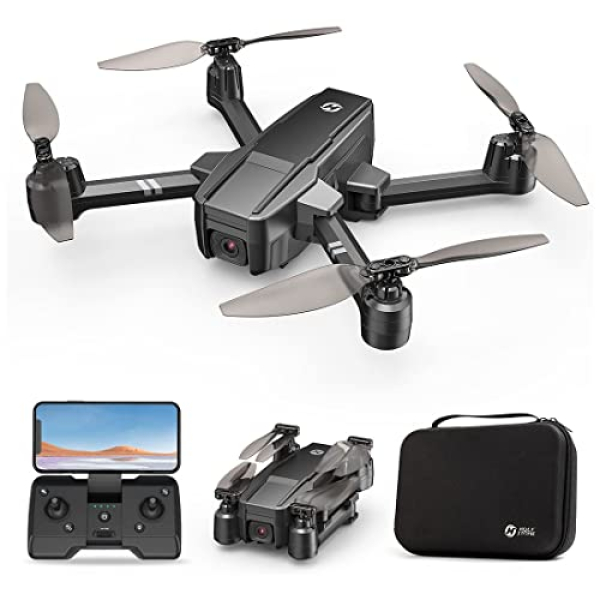 Holy Stone HS440 Foldable FPV Drone with 1080P WiFi Camera for Adult Beginners and Kids; Voice Gesture Control RC Quadcopter with Modular Battery for long…
